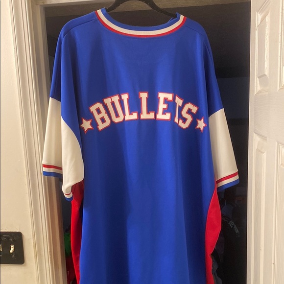 Mitchell & Ness Blue and Red Baltimore Bullets Jersey throwback Baltimore Bullet - Picture 2 of 3